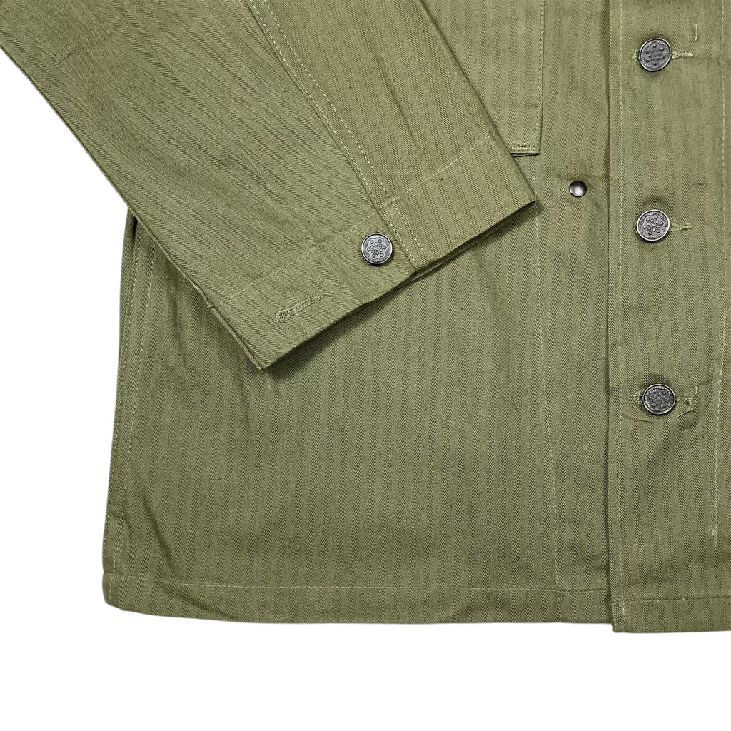 1940s WWII US Army M-43 HBT Jacket - Large (40)