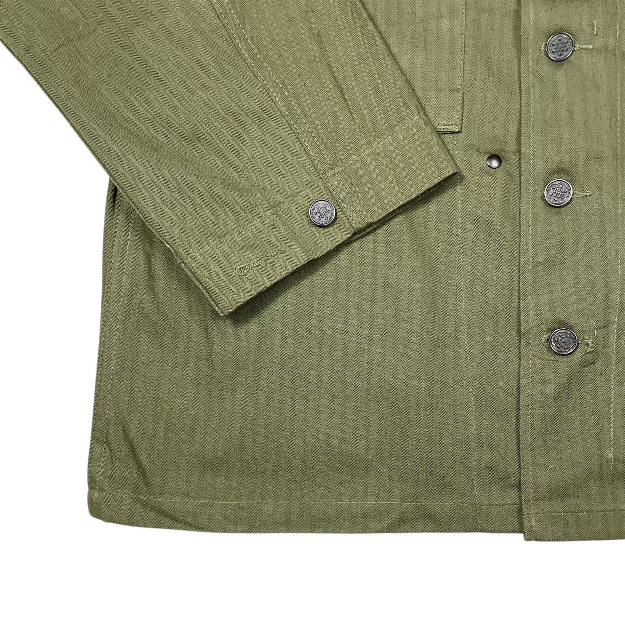 1940s WWII US Army M-43 HBT Jacket - Large (40)