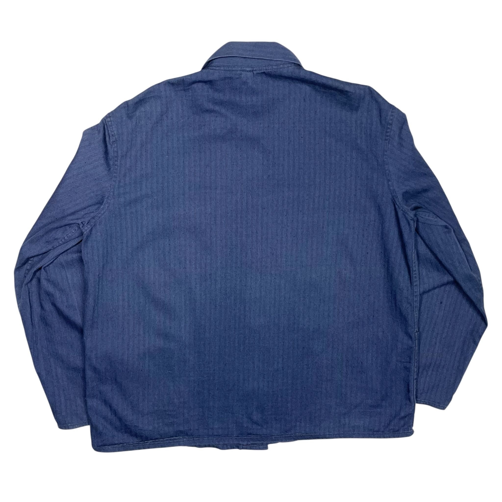 1980s Herringbone Twill Work Jacket - Medium