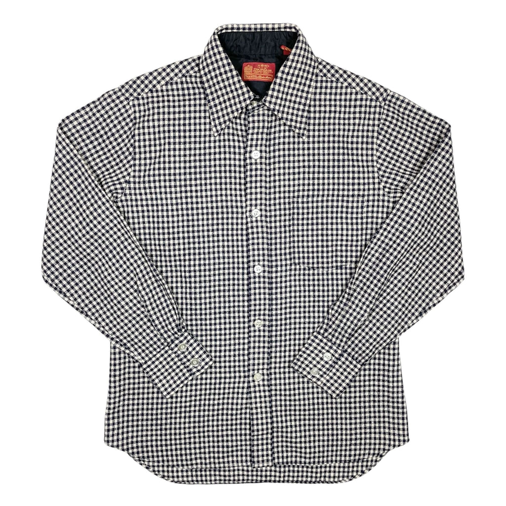 1970s Sears Check Flannel Shirt - Medium