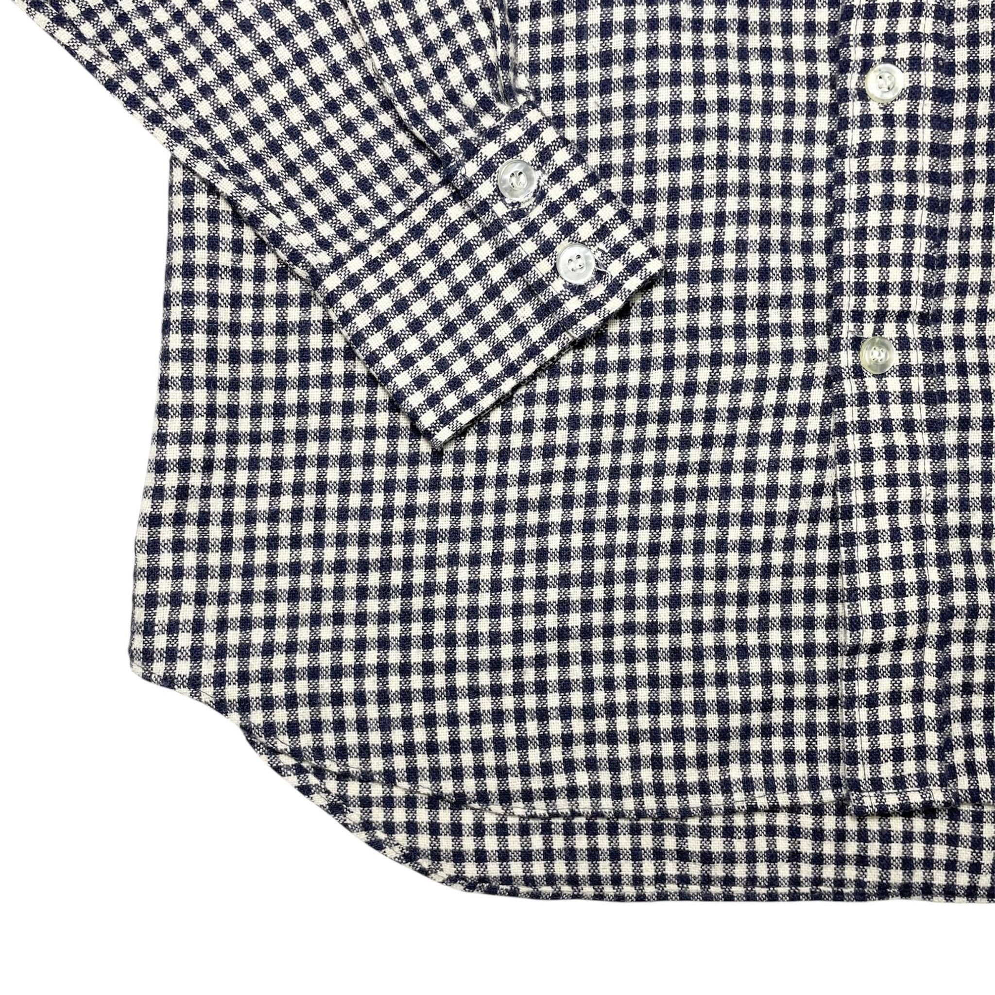 1970s Sears Check Flannel Shirt - Medium
