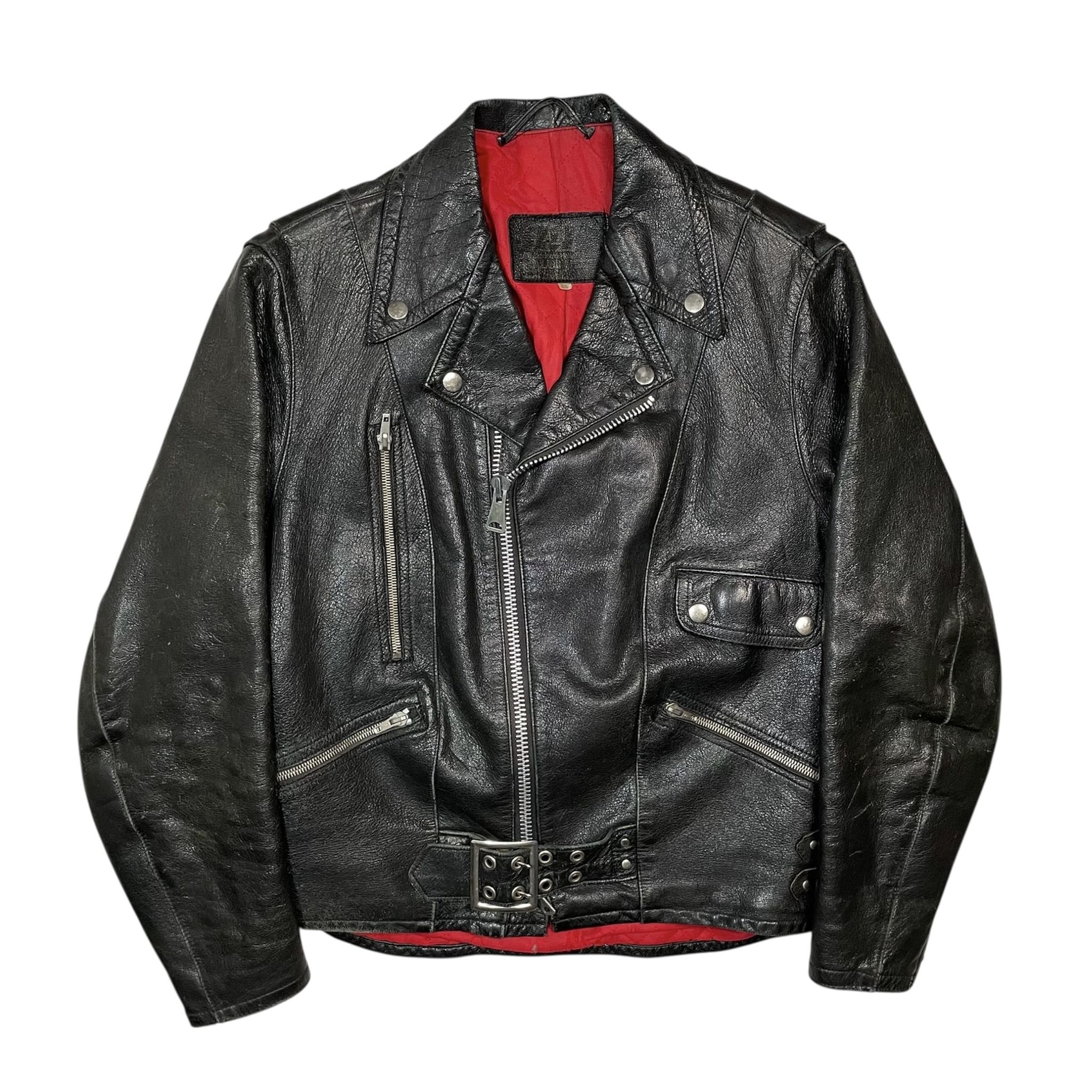 1970s Swedish Biker Leather Jacket - S/M