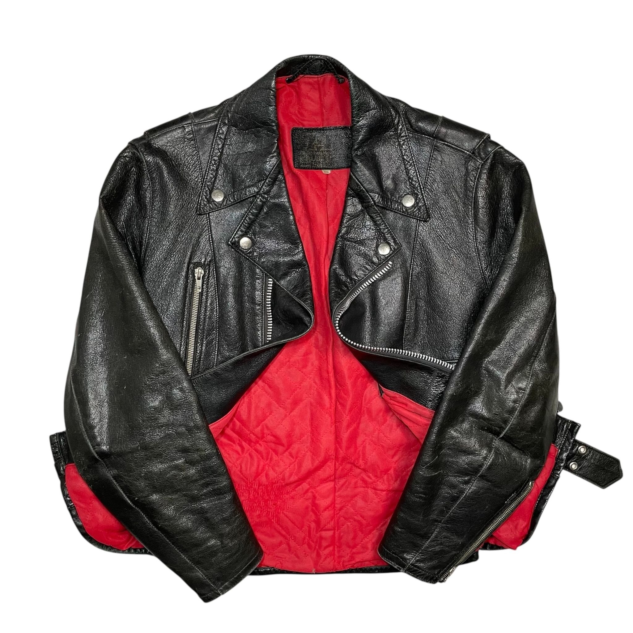 1970s Swedish Biker Leather Jacket - S/M