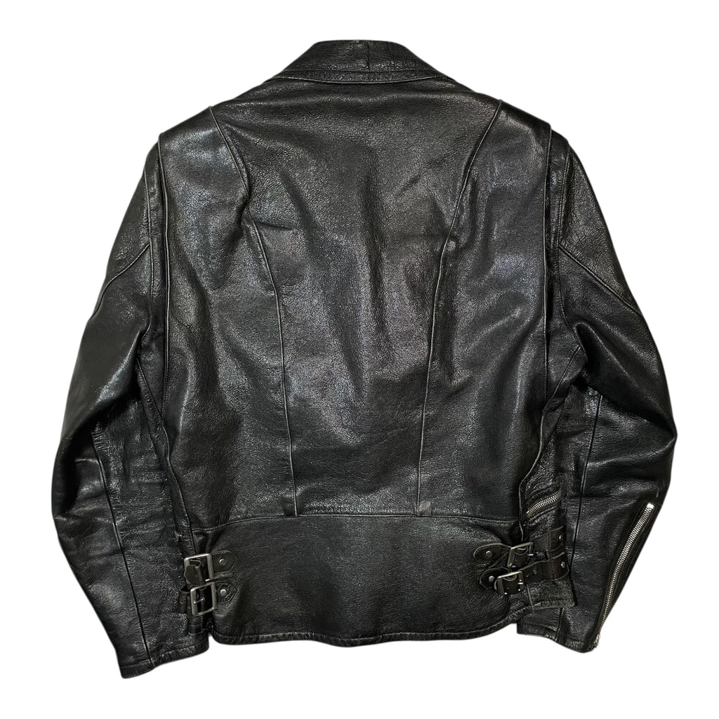 1970s Swedish Biker Leather Jacket - S/M