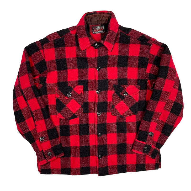 1950s Johnson Check Flannel Shirt - Medium