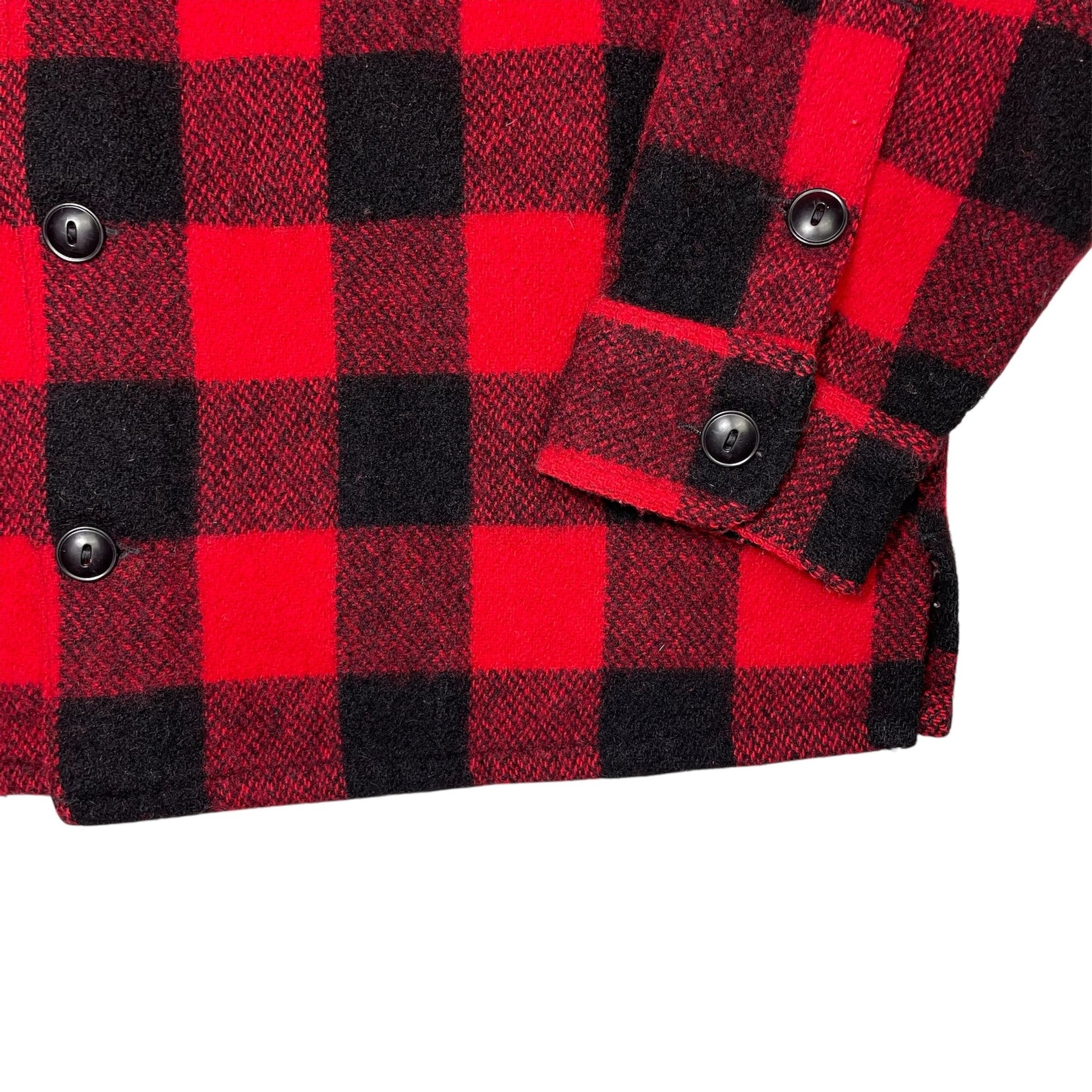 1950s Johnson Check Flannel Shirt - Medium