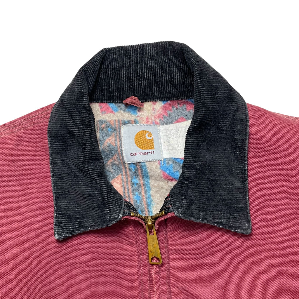 1990s Carhartt Detroit Faded Redwood Jacket - M/L