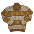 1950s Shawl Collar Knit Sweater - Medium