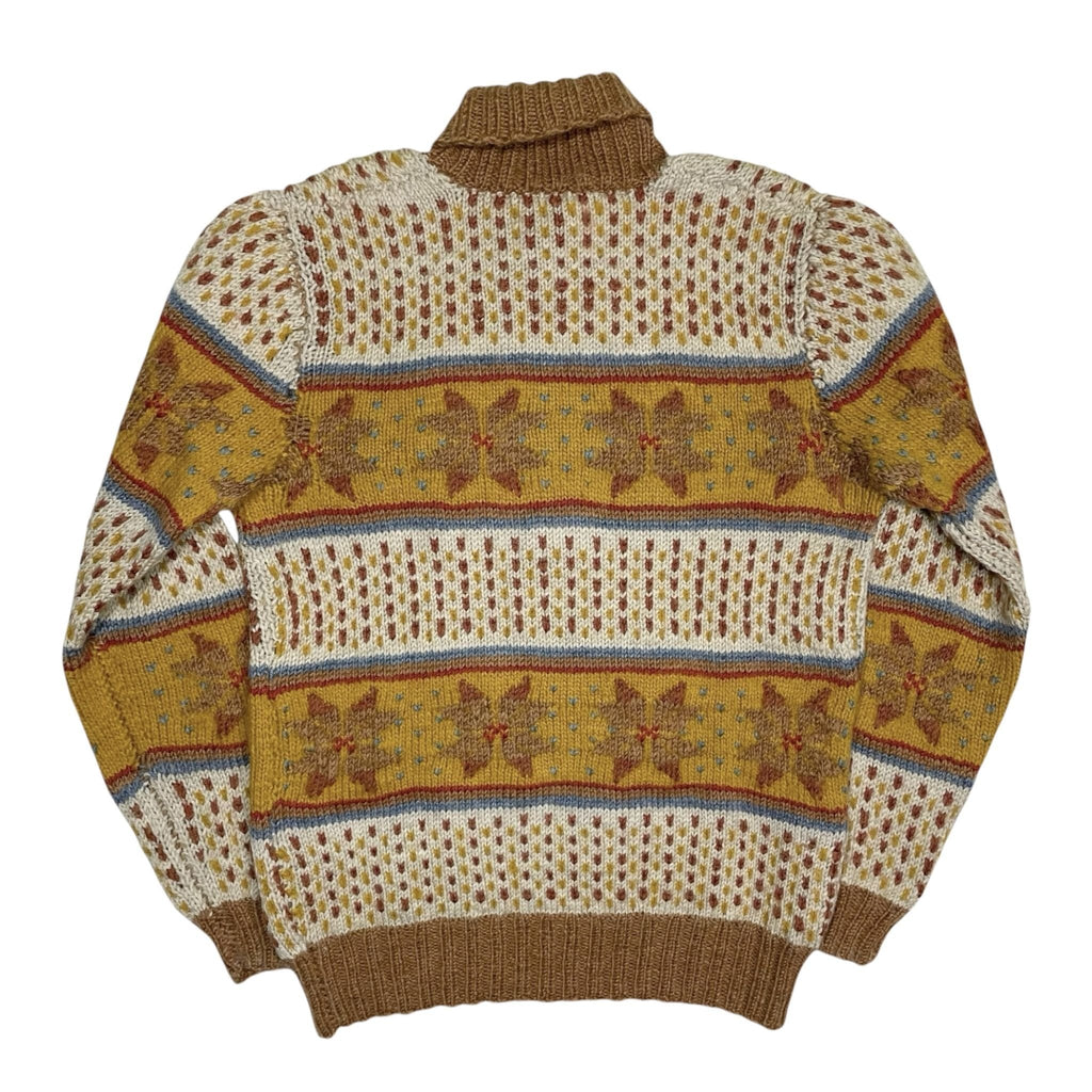 1950s Shawl Collar Knit Sweater - Medium