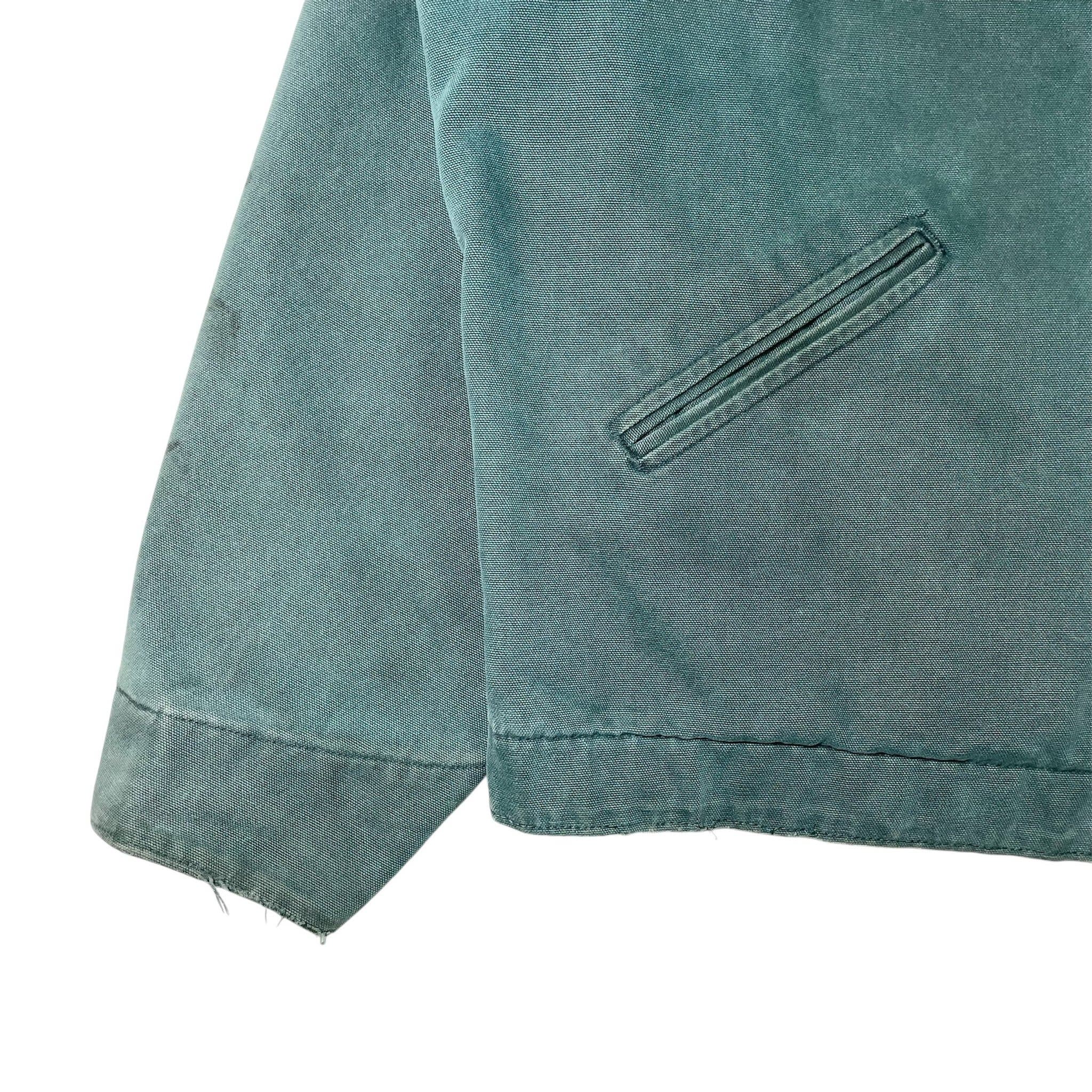 1990s Carhartt Detroit Faded Hunter Green Jacket - L/XL