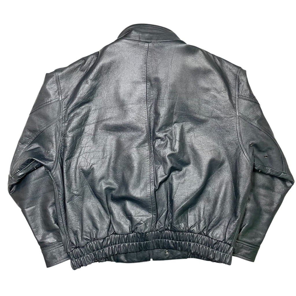 1990s Swedish Airforce M/90 Leather Flight Jacket - XL