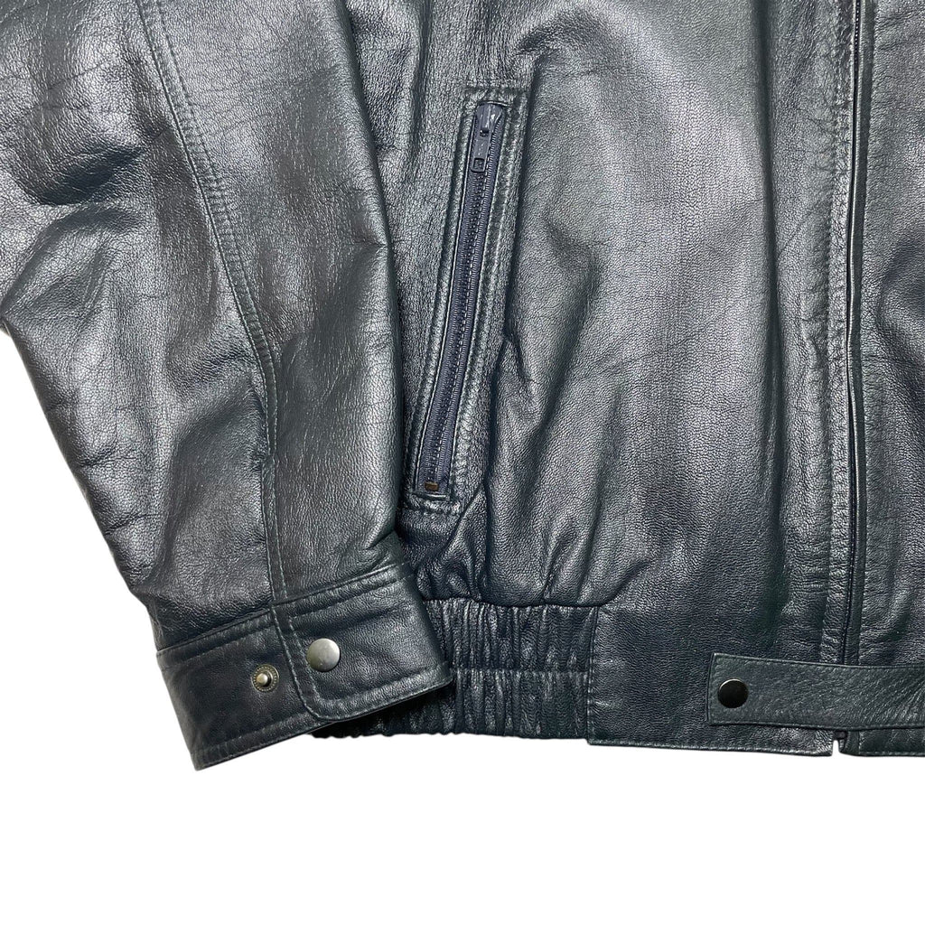 1990s Swedish Airforce M/90 Leather Flight Jacket - XL