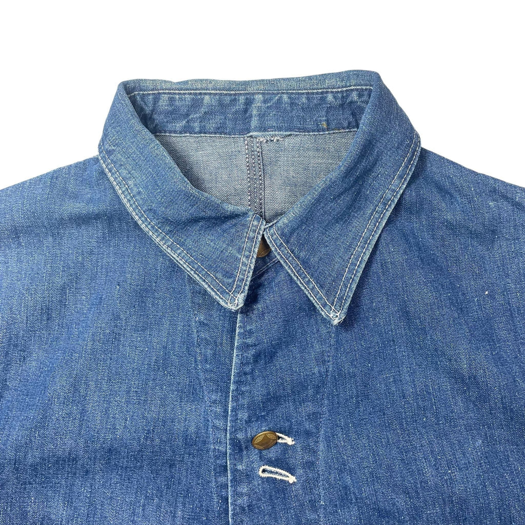 1940s Workmaster Denim Chore Coat - Large