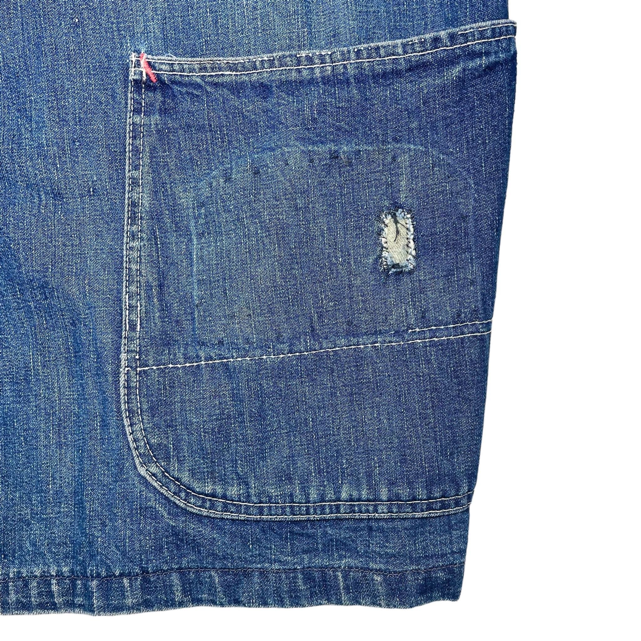 1940s Workmaster Denim Chore Coat - Large