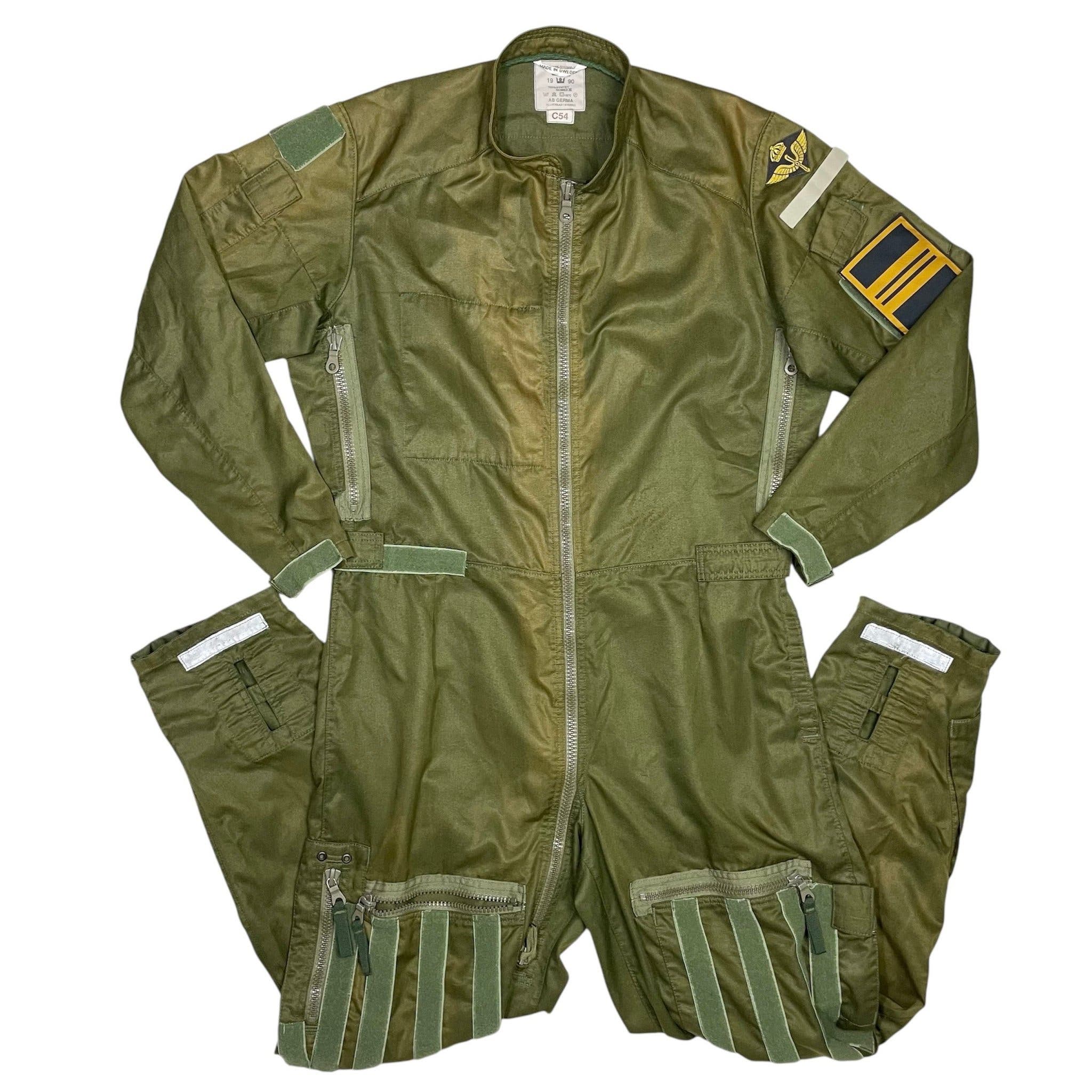 1990s Swedish Airforce Flight Coverall - Large (c54)