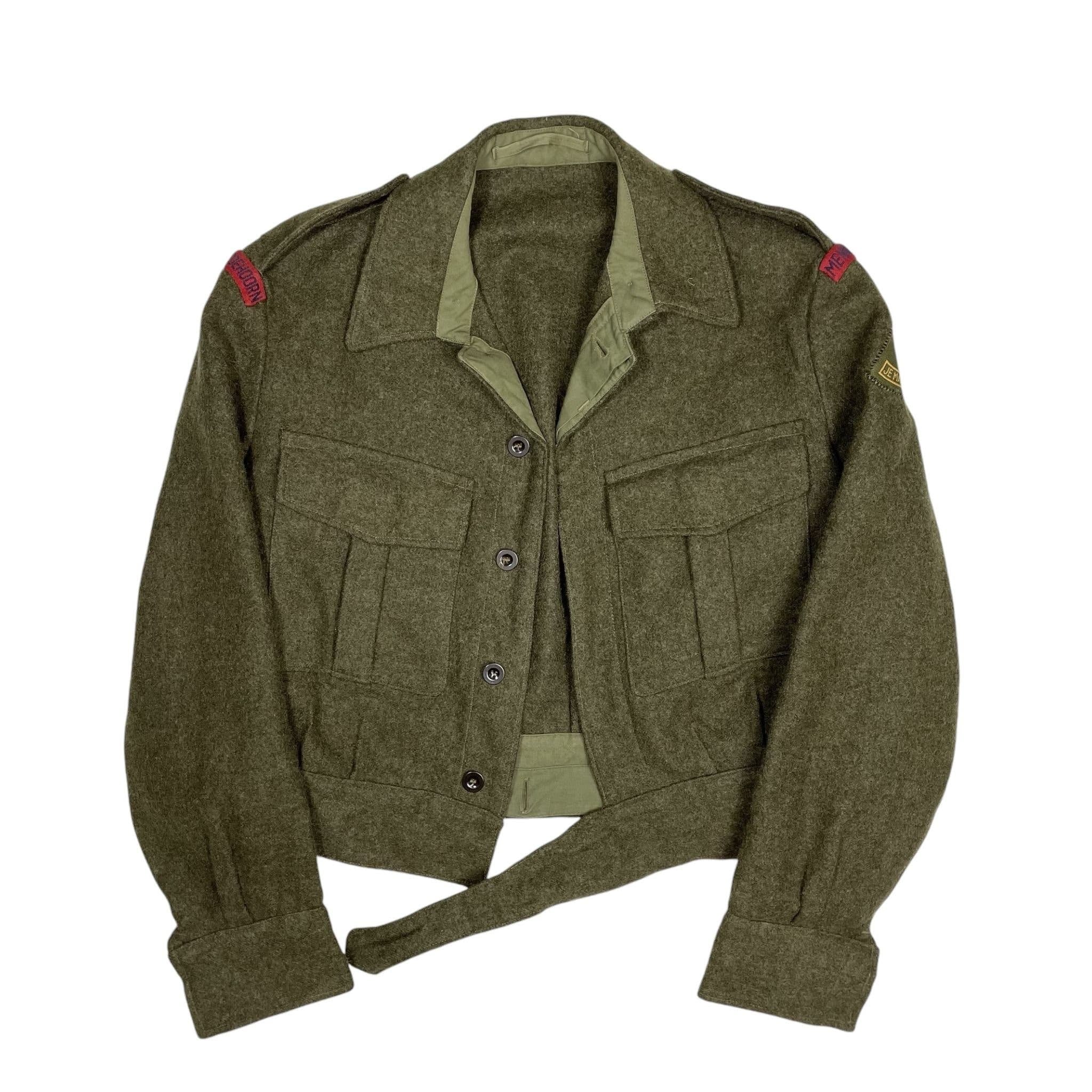 1950s Dutch Army Wool Jacket - Small