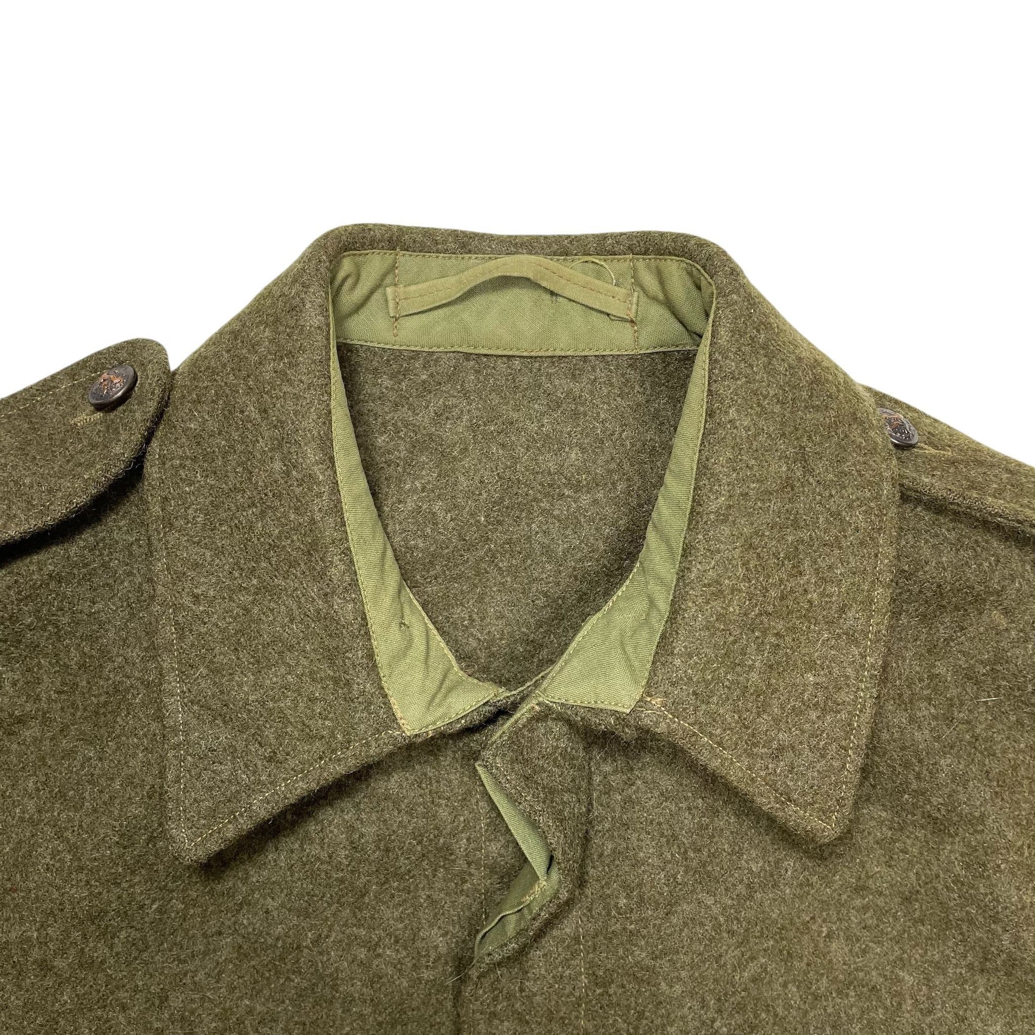 1950s Dutch Army Wool Jacket - Small
