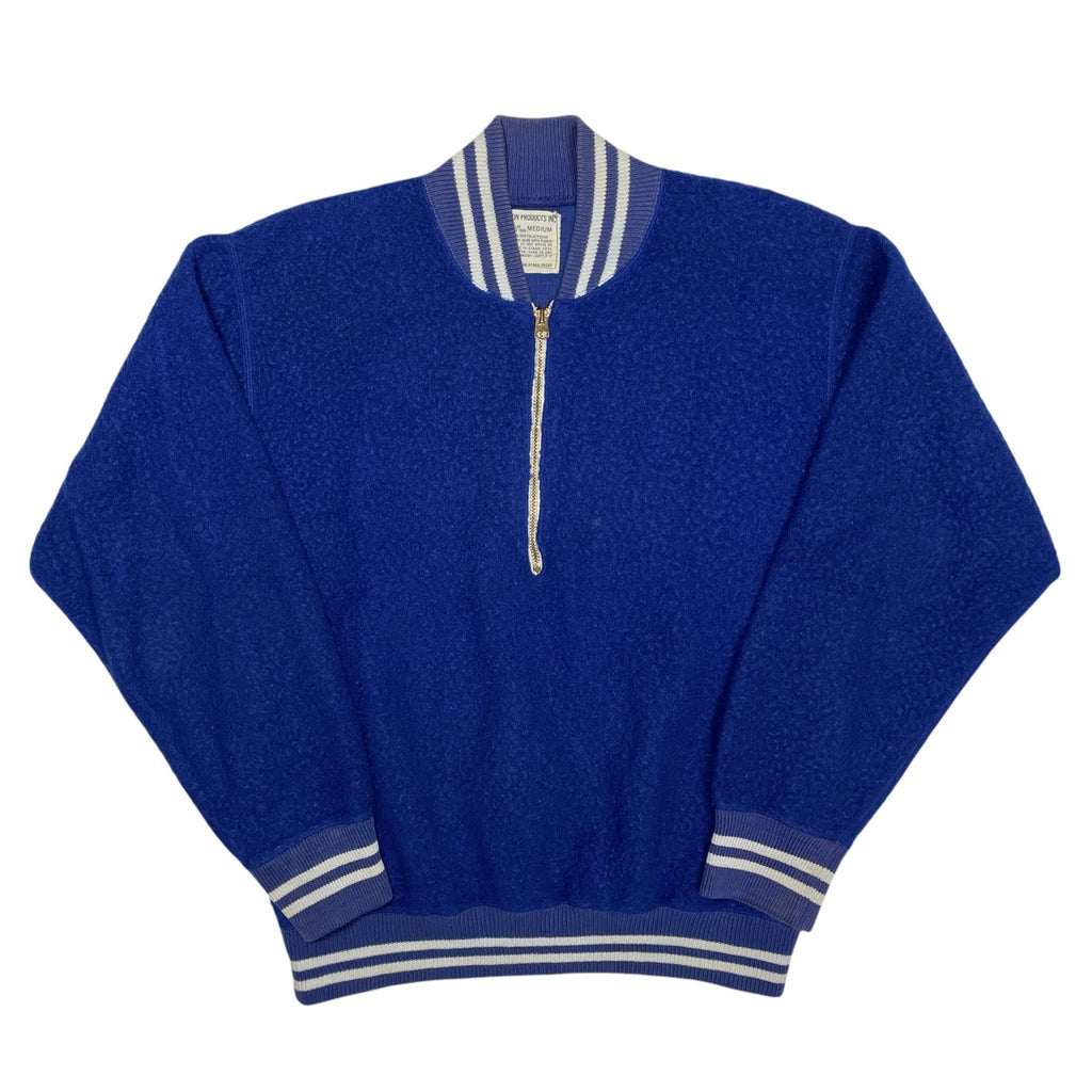 1950s Champion Half-zip Fleece Sweater - Medium