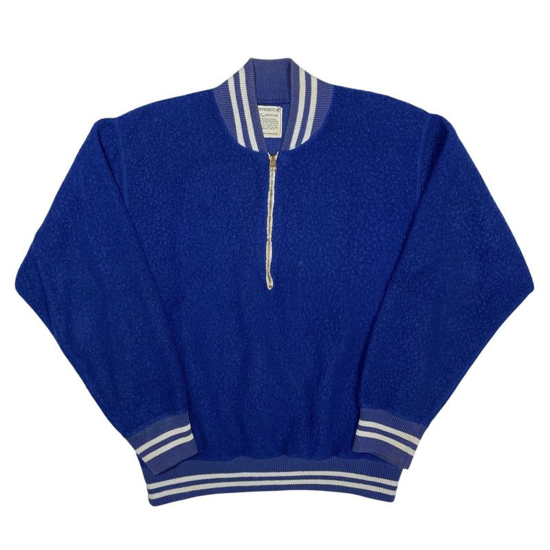 1950s Champion Half-zip Fleece Sweater - Medium