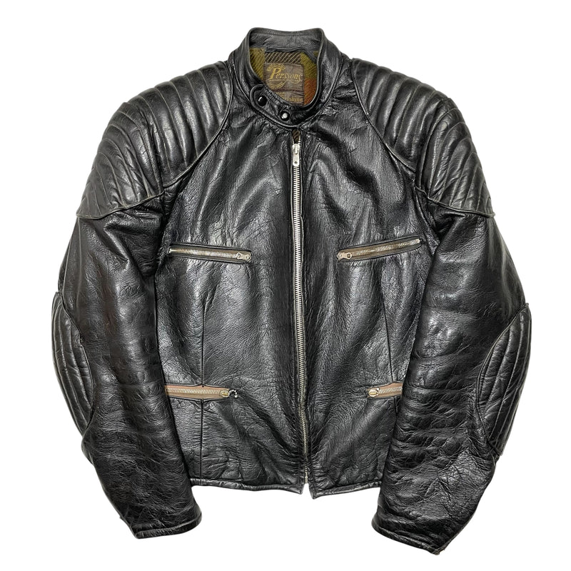 1940s Swedish Goatskin Motorcycle Jacket - Small