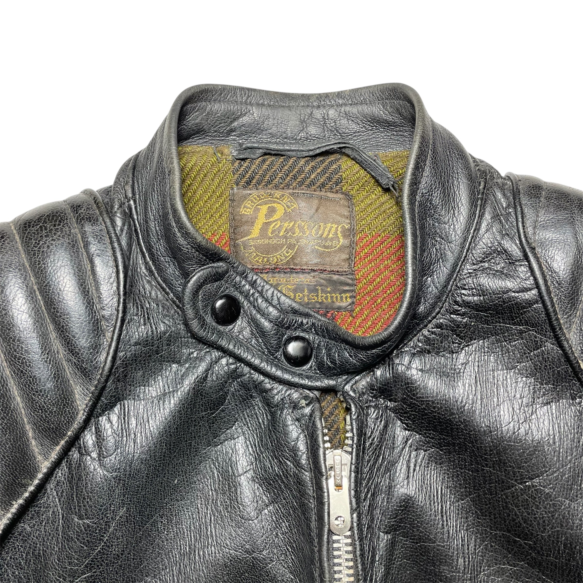 1940s Swedish Goatskin Motorcycle Jacket - Small