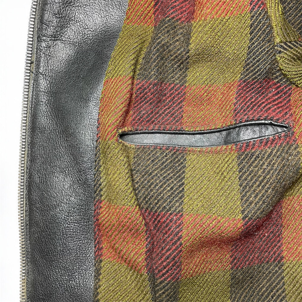 1940s Swedish Goatskin Motorcycle Jacket - Small