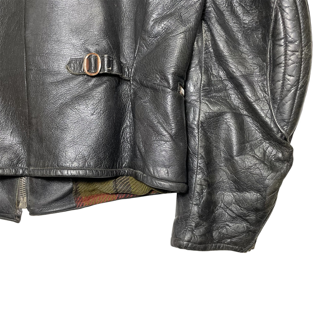 1940s Swedish Goatskin Motorcycle Jacket - Small