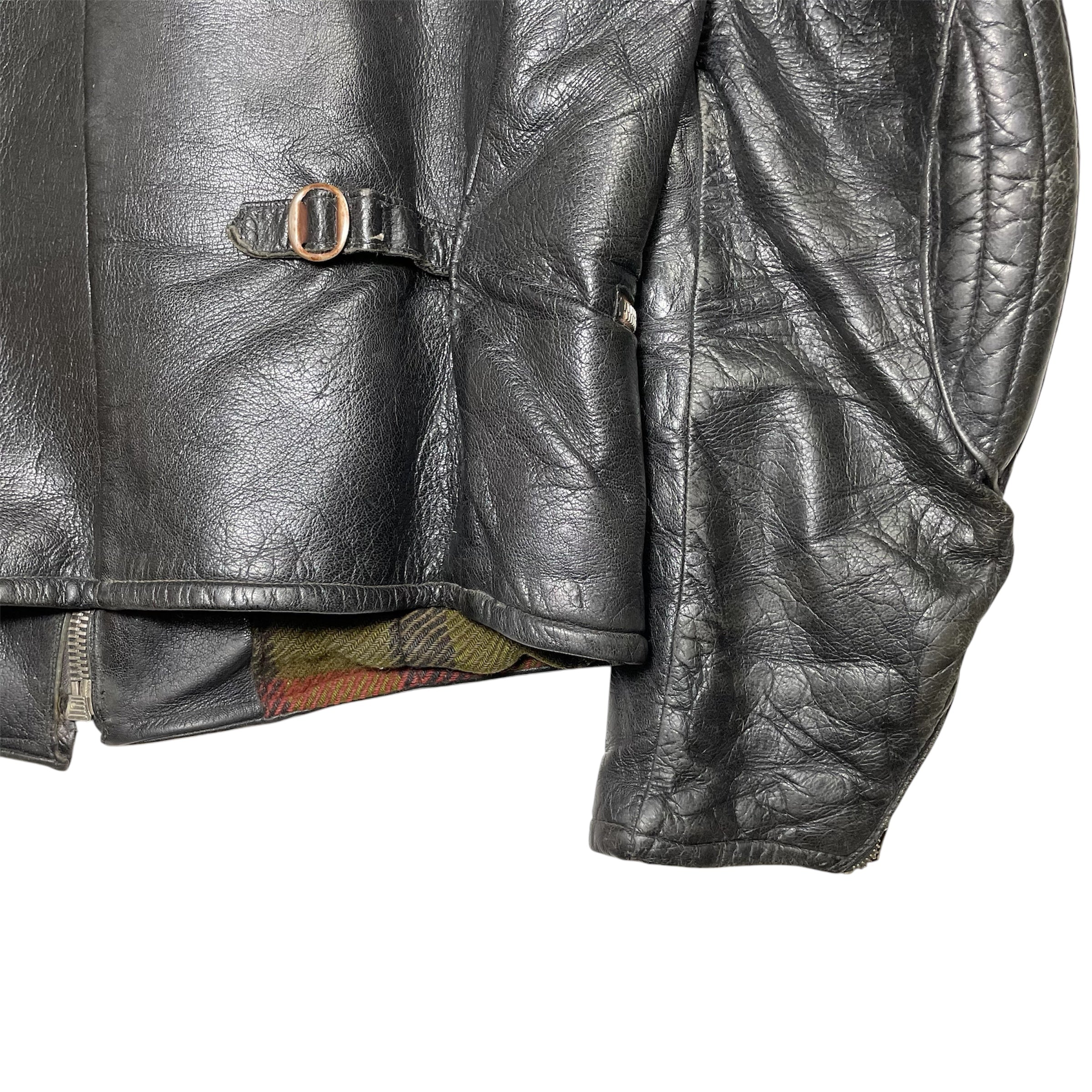 1940s Swedish Goatskin Motorcycle Jacket - Small