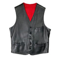 1960s Grolls Goatskin Leather Vest - Small