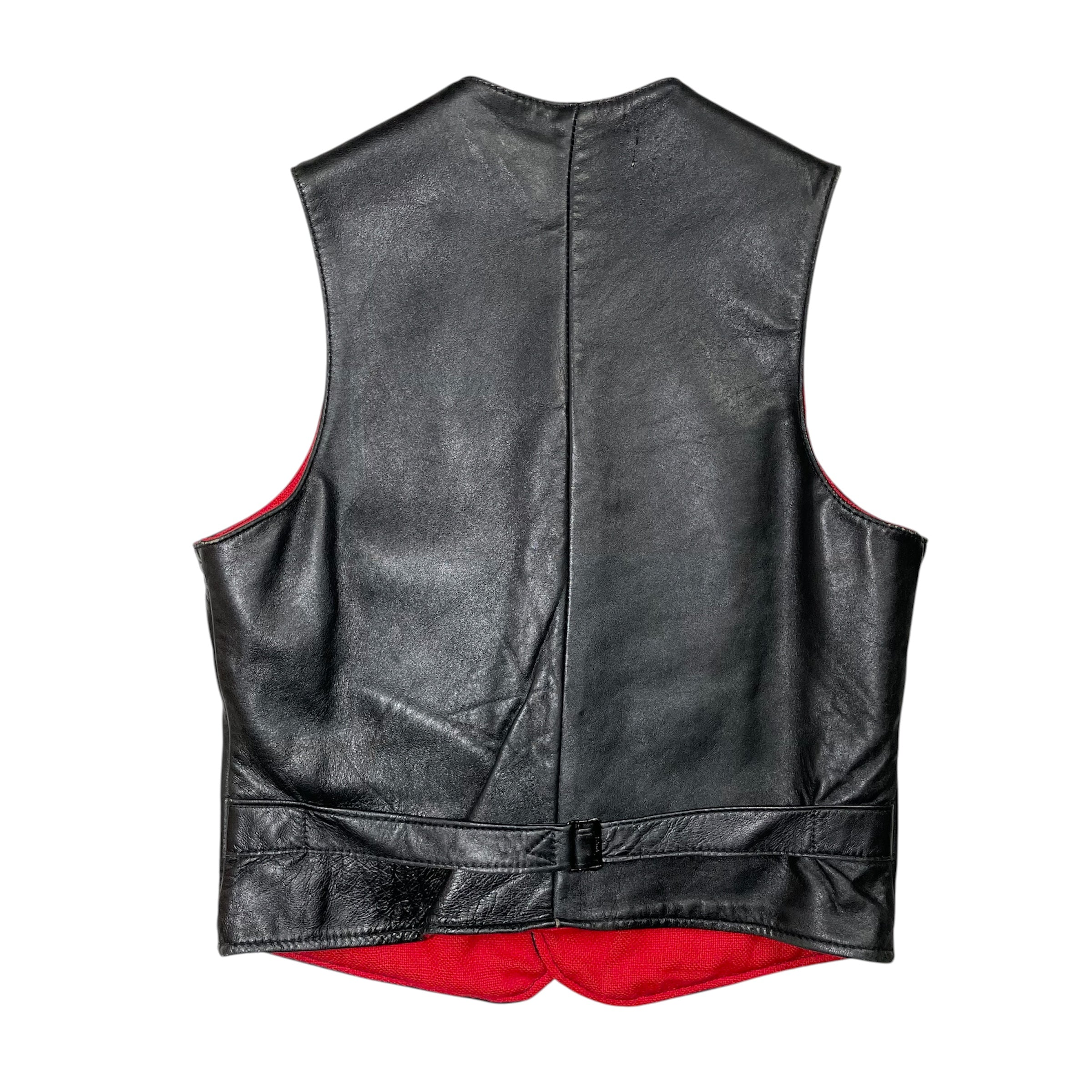 1960s Grolls Goatskin Leather Vest - Small