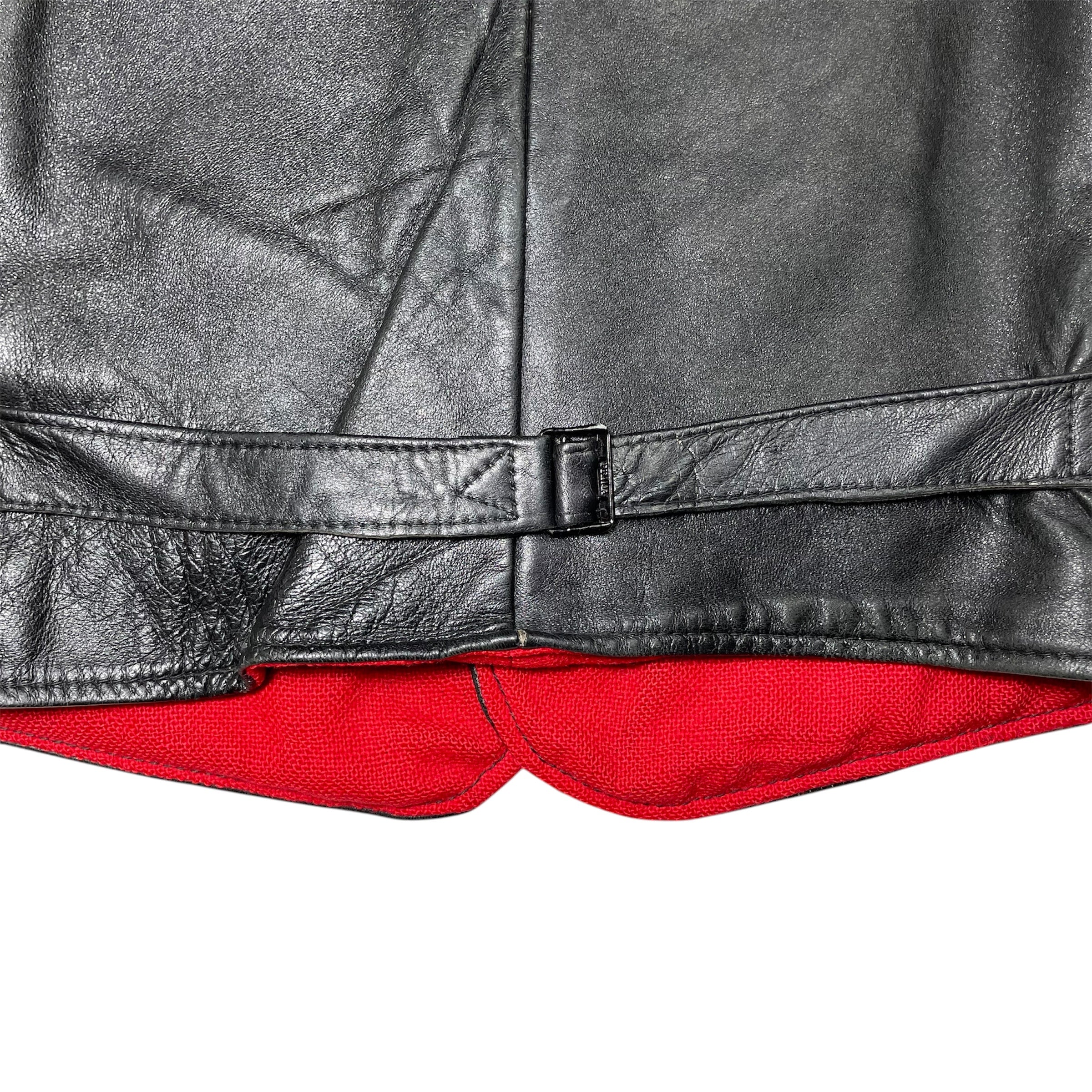 1960s Grolls Goatskin Leather Vest - Small