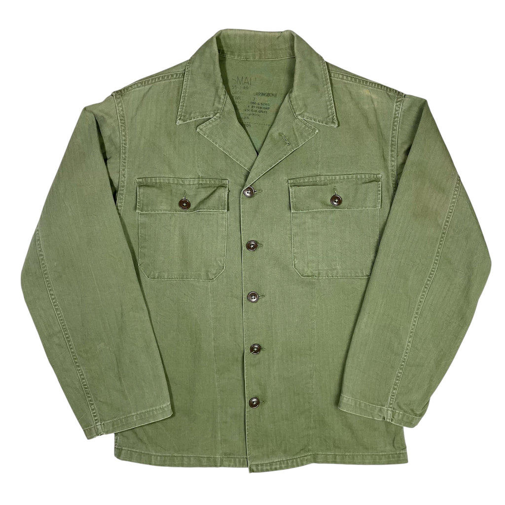1950s US Army HBT Utility Shirt - Medium