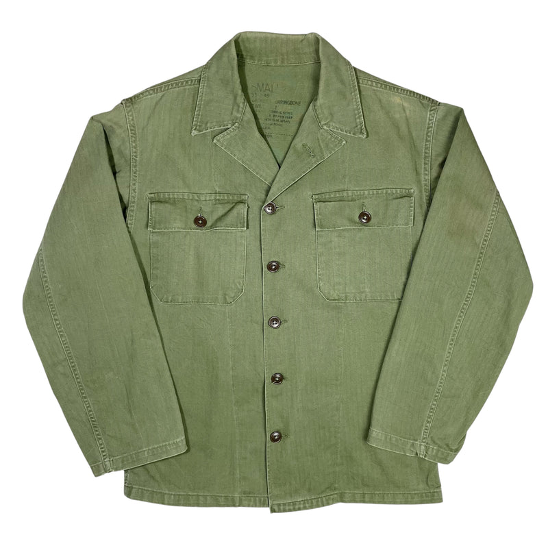 1950s US Army HBT Utility Shirt - Medium