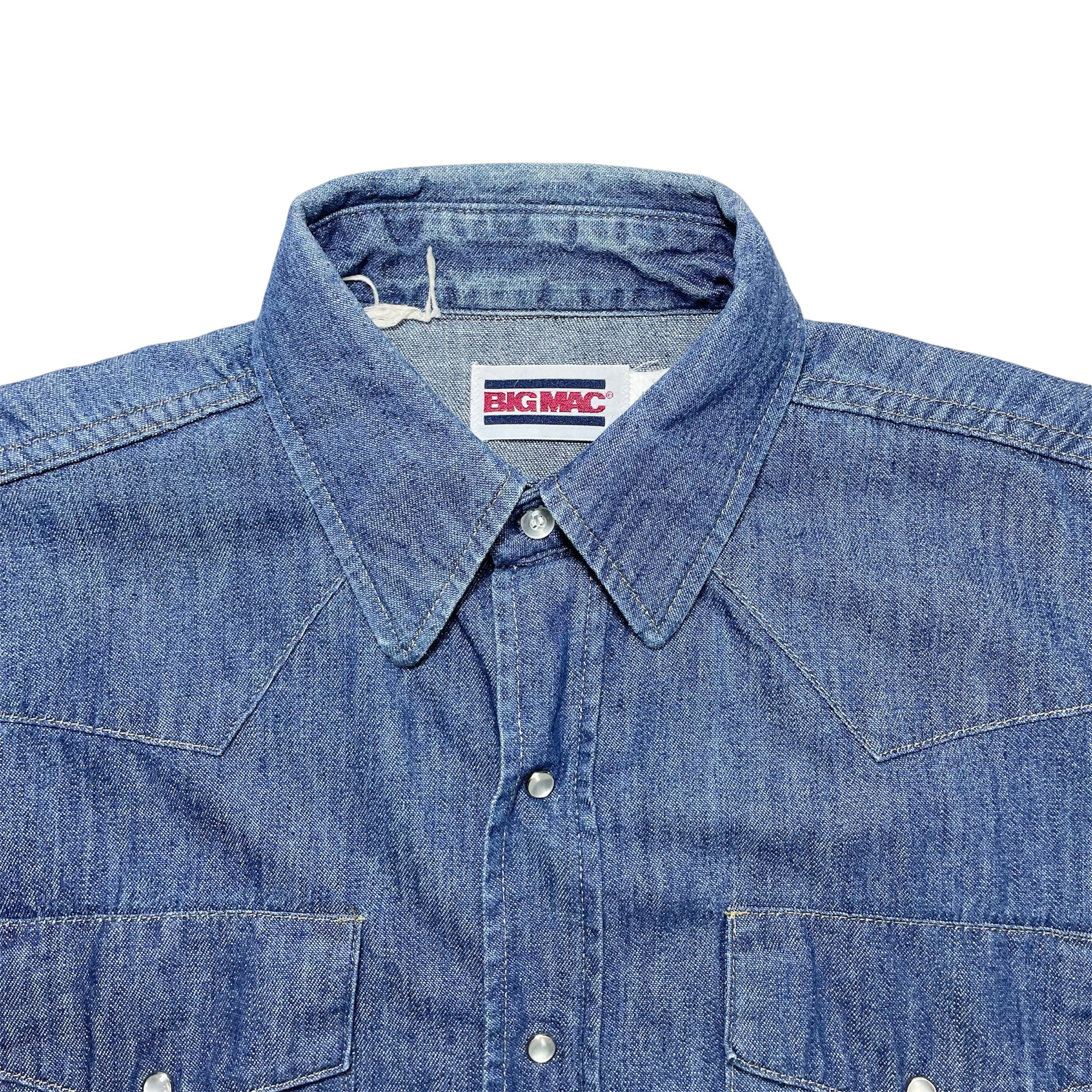 1980s Big Mac Western Denim Shirt - Medium