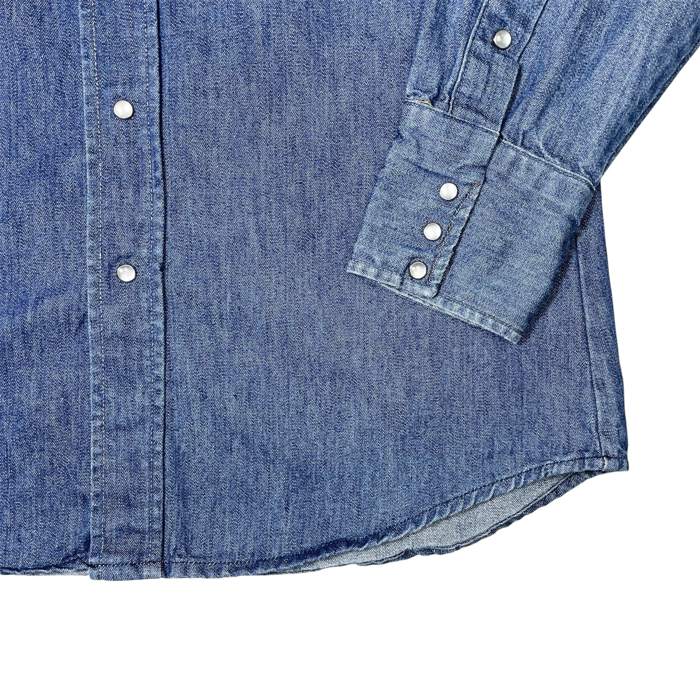 1980s Big Mac Western Denim Shirt - Medium