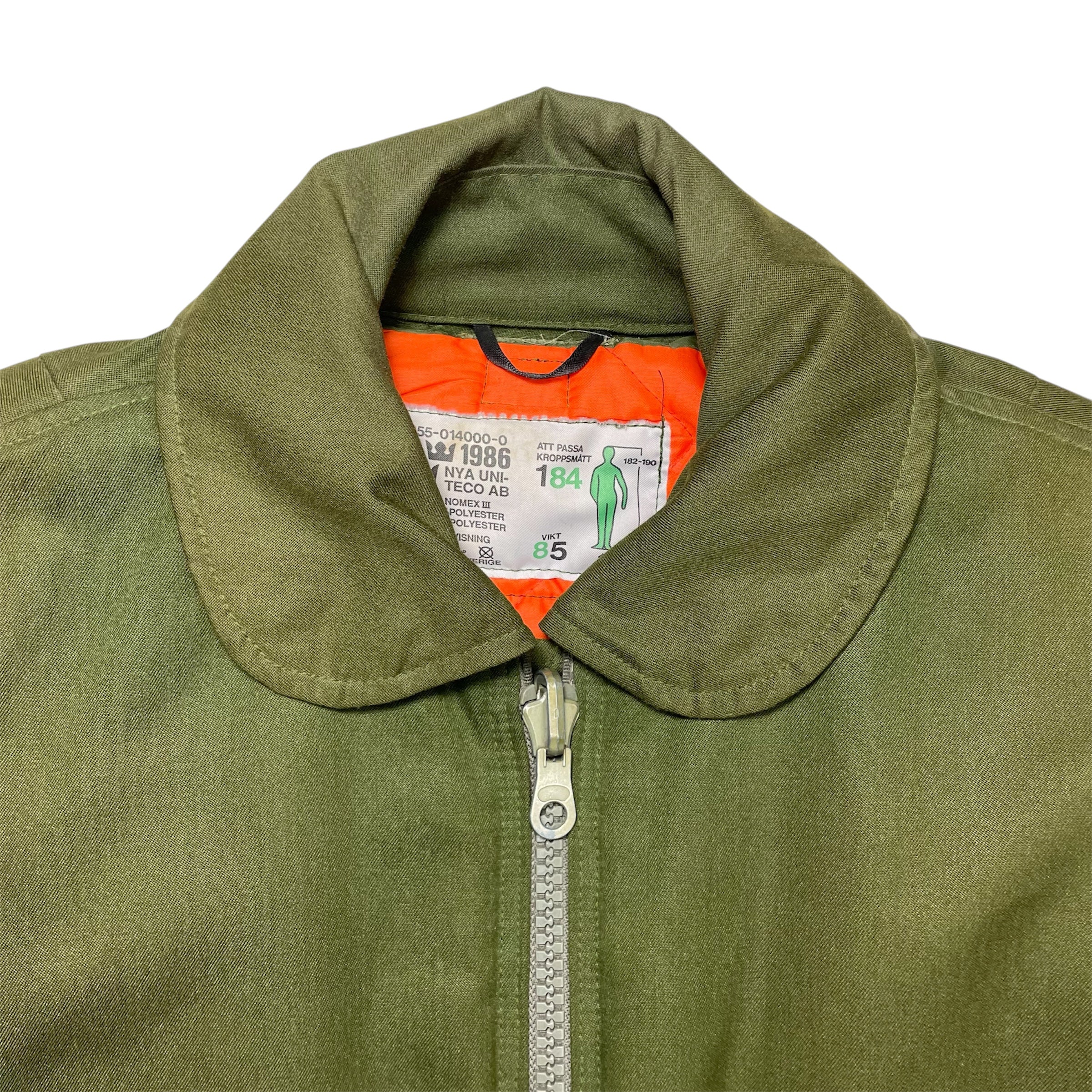 1980s Swedish Air Force M/85 Flight Jacket - M/L