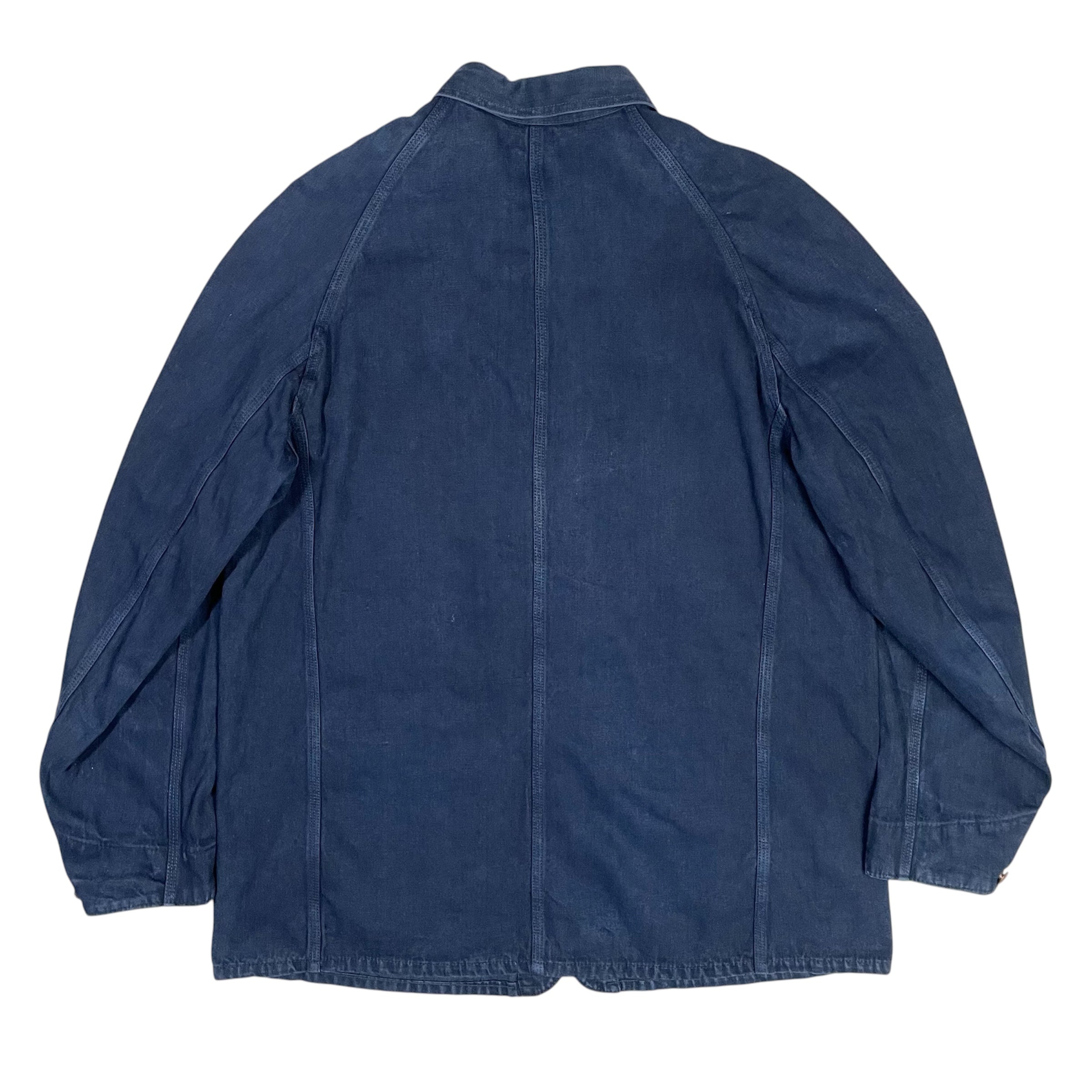 1950s J.C. Penney Co Pay Day Denim Chore Coat - Large