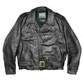 1990s Aero Leather Co Motorcycle Steerhide Leather Jacket - Large